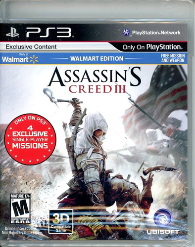 Assassin's Creed 3 Juego Original Ps3 (Reacondicionado)