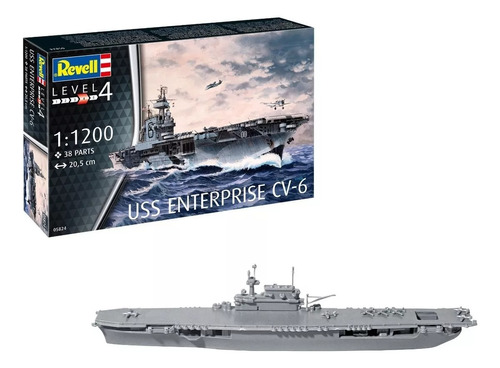 Revell Barco U.s.s. Enterprise 1/1200 Para Armar Y Pintar 