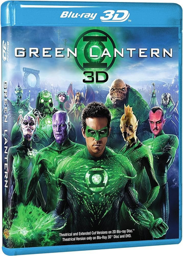 Linterna Verde 3d Bluray 3 Disc Combo Original Sellado New