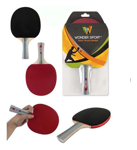 Raquetas X 2 Tenis De Mesa Ping Pong Pro Wonder Sport