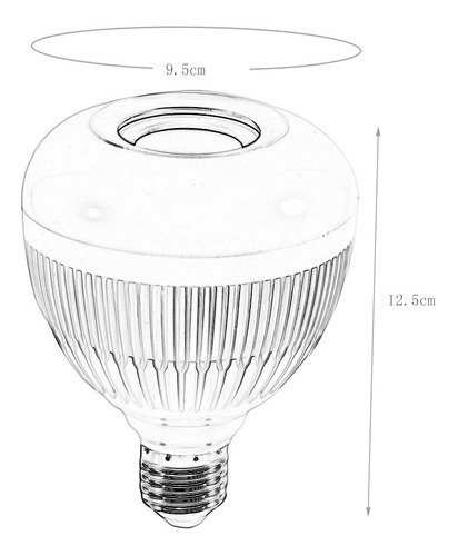 Imagen 9 de 10 de Lampara Luces Led Rgb Parlante Bluetooth Control Remoto