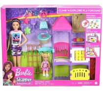 Comprar Barbie Guardería De Bebes Dia En El Parque Babysitter Niñera
