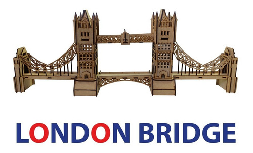 Imagen 1 de 5 de Rompecabezas 3d Puente De Londres / London Bridge Maqueta