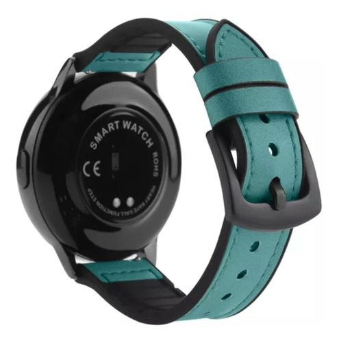 Malla De Cuero - Goma Compatible Samsung Watch 4.  (20mm)