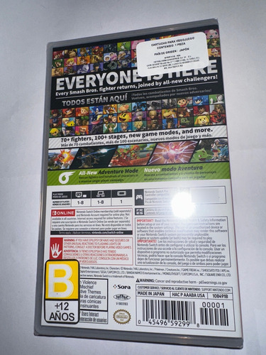 Super Smash Bros. Ultimate Standard Edition Nintendo Switch (Usado)