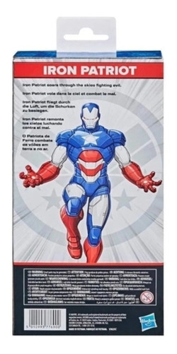 Imagem 3 de 3 de Boneco Marvel Homem De Ferro Patriota 24cm Iron Man Hasbro