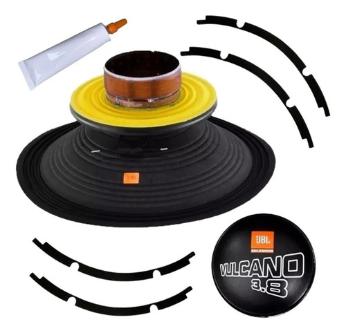 Kit Reparo Vulcano Alto Falante Jbl 15swv3.8 1900wrms 4 Ohms