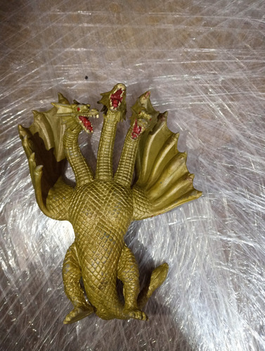 Vintage 1990s Godzilla Kaiju King Ghidorah Mini Figura