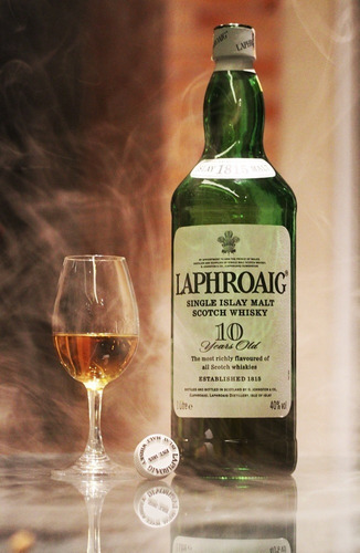 Whisky Laphroaig 10 Años Single Malt 750ml En Estuche