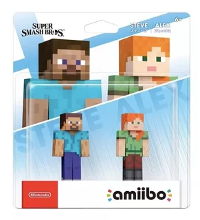 Amiibo Steve E Alex And Pack Bundle Nintendo 3ds Swich Wii U