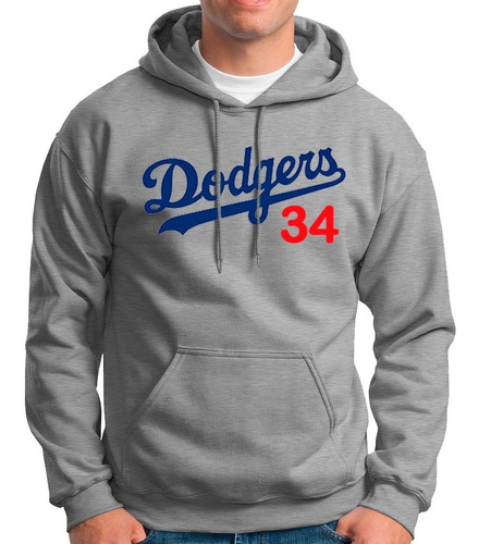 Sudadera Dodgers 34 Los Angeles Mlb Baseball Beisbol