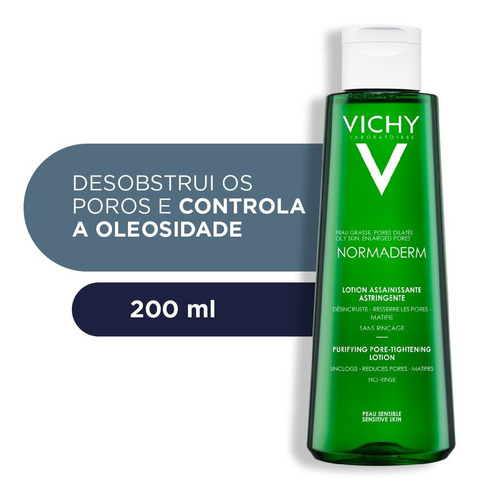 Tônico Facial Adstringente Normaderm 200ml Vichy Tipo de pele Oleosa