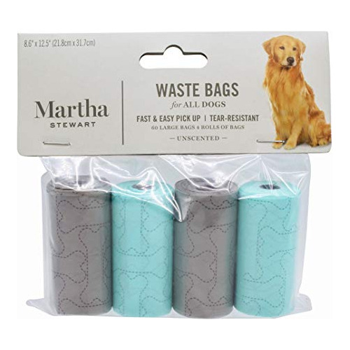 For Pets Waste Bags For All Dogs | 60 Large Unscented D...