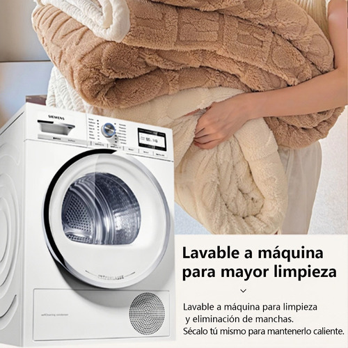 Manta De Felpa Extragrande, Suave Y Gruesa 200*180cm Azul