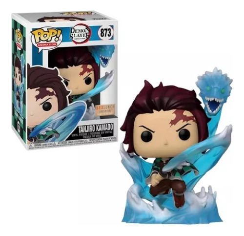 Funko Pop! Demon Slayer Kimetsu No Yaiba - Tanjiro Kamado Brilla En La Oscuridad #873 Box Lunch Exclusive