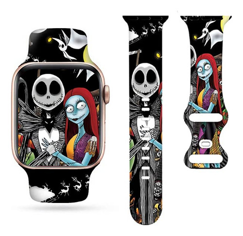 Banda De Reloj De Navidad Halloween Pareja De Reloj 9wb6c