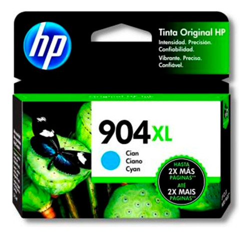 Cartucho De Tinta Hp 904xl Cian T6m04al