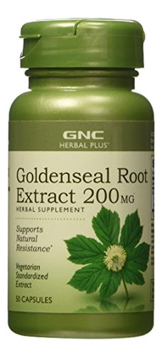 Gnc Herbal Plus Extracto De Raíz De Sello De Oro 200 Mg, 50 