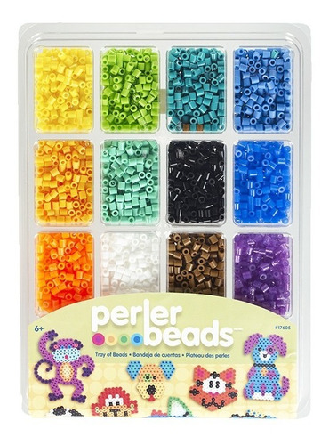 Perler Beads :: Estuche 4000 Cuentas Midi Con Libro De Ideas