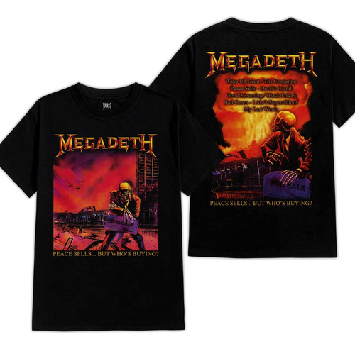 Megadeth Peace Sells 328 Rock Metal Polera Dtf