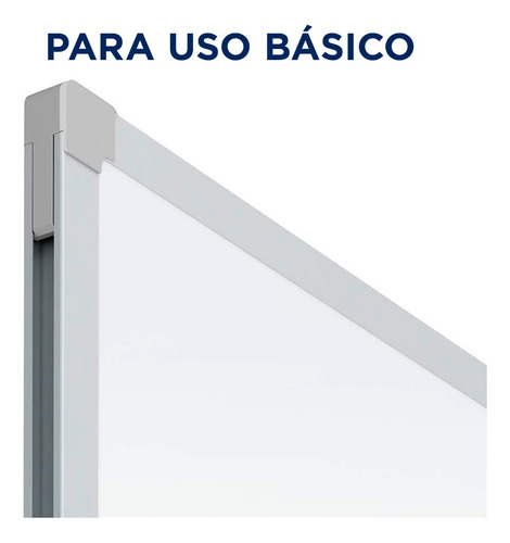 Pizarrón Blanco Mead 85355 Marco De Aluminio 60 X45 Cm