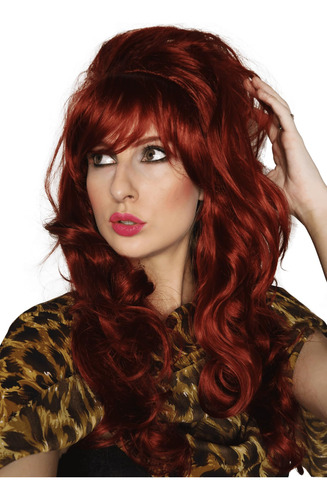 Peluca Allaura Peggy Bundy Big Red Para Mujer, Disfraz De Lo