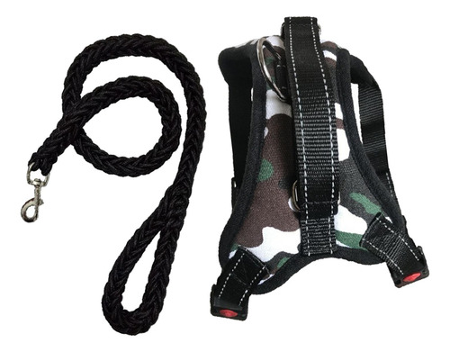 Arnés Para Perros Y Correa Para Perros Collar Ajustable M