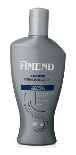 Shampoo Desamarelador Amend Grisalhos Ou Brancos 250ml