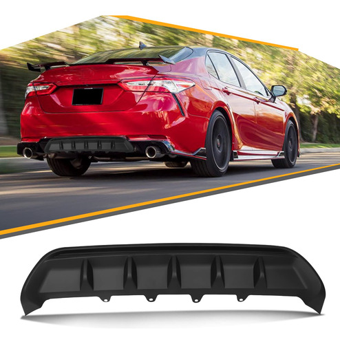 Difusor Trasero Para Camry Xse Parachoque Aleta Tiburon Mate