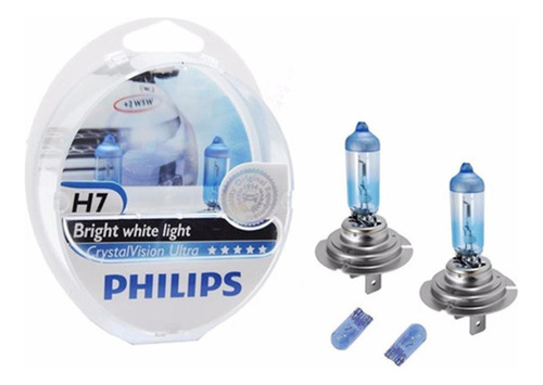 Lampadas Philips Cristal Vision Ultra H7 12v 55 Watts Tipo.