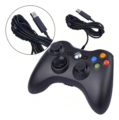 Control Para Xbox Xpad 360 Tecnolab Tl454 Color Negro