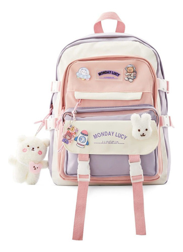 Mochila Impermeable Kawaii Nueva Bolsa Universitaria Femenin