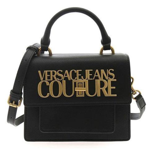 Versace Jeans Couture Bolso Logo Lock Negro 100% Original