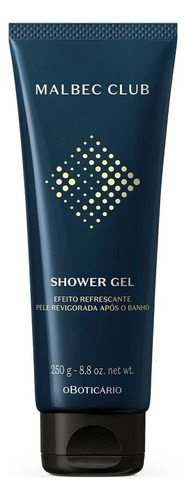 Shower Gel Cabelo E Corpo Malbec Club 250g O Boticário