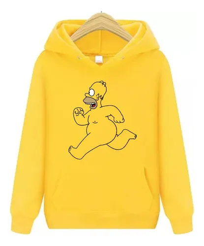 Los Simpsons Buzo Caras - Canguro Hoodie Con Capucha