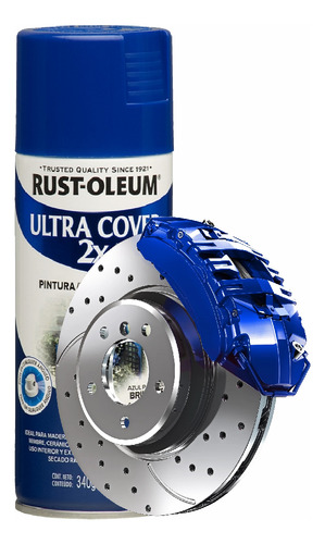 Spray Pintura Ultra Cover 2x Azul Bmw Rust-oleum