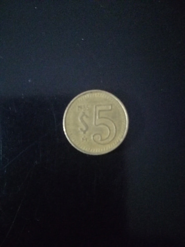 Moneda Mexicana De 5 Pesos Antigua, Acuñada En 1985