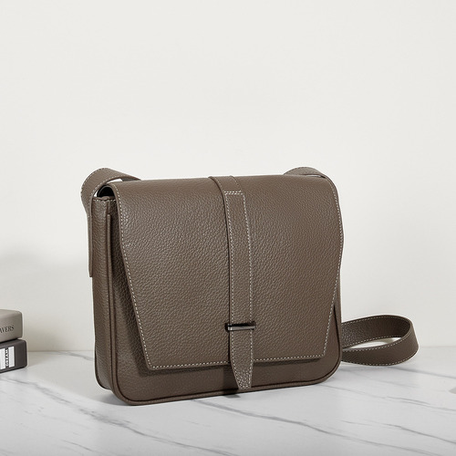 Nuevo Bolso De Hombro Casual De Cuero Suave Para Hombre Fash