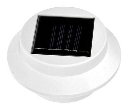 Foco Led Redondo Con Panel Solar 1.2v Blanco