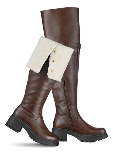 Botas Largas Mujer De Moda Comodo Tacon Grueso Weide Czy615