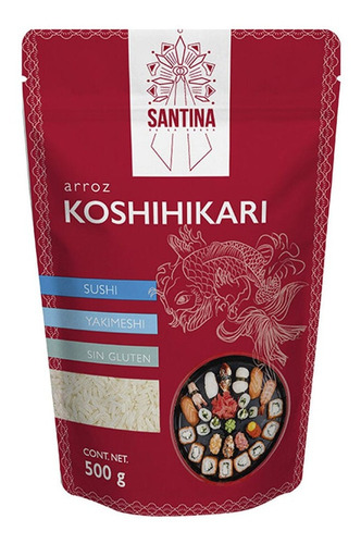 Arroz Koshihikari Sin Gluten Para Sushi Yakimeshi 500g