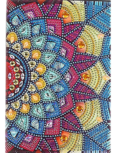 5d Diamond Painting Notebook Kits Mandala Flower Cover Leath