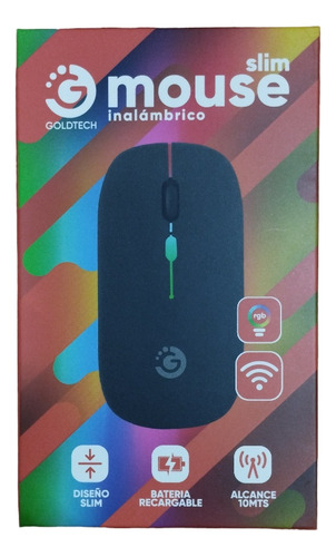 Mouse Inalambrico Ultra Slim Recargable Goldtech 