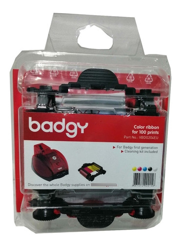 Ribbon Badgy Color Ymcko 100 Impresiones Badgy 1 Vbdg204eu