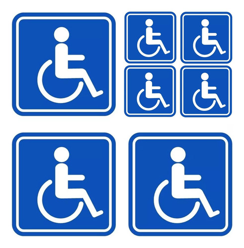 Sticker Discapacitados Para Autos Puertas Cristales Etc