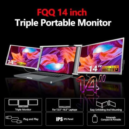 Fqq 14 Extensor De Pantalla Para Computadora Portátil - Moni