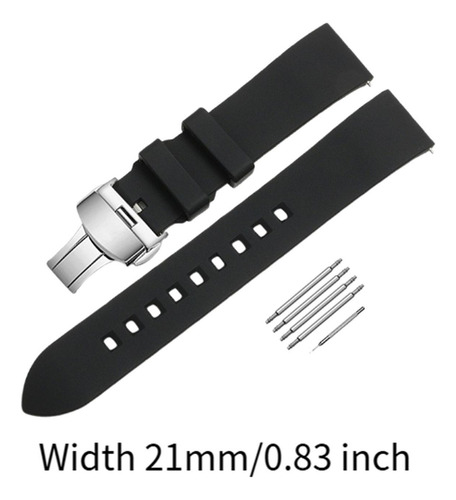 Correa De Reloj De Silicona Correa De Repuesto Premium 21mm
