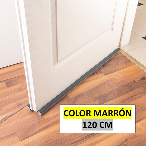 Imagen 3 de 8 de Zócalo Burlete Suprabond Doble Bajo Puerta 120cm - Marrón