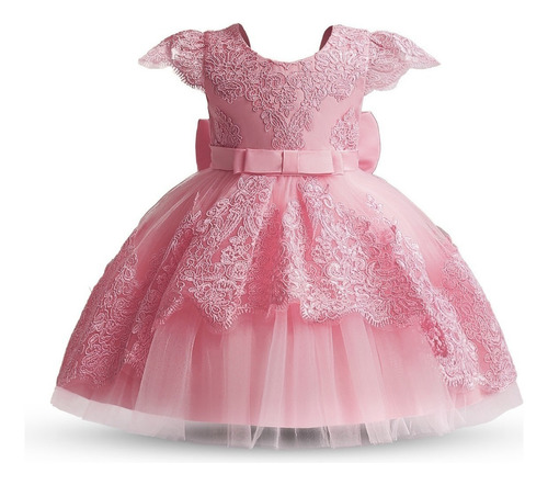 Vestido De Encaje Para Bautizo Para Bebé Niña, Tutú, Fiesta,