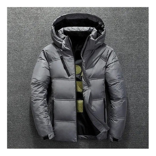 1 Parka Gruesa Con Capucha Hombre Chamarra Plumón Invierno